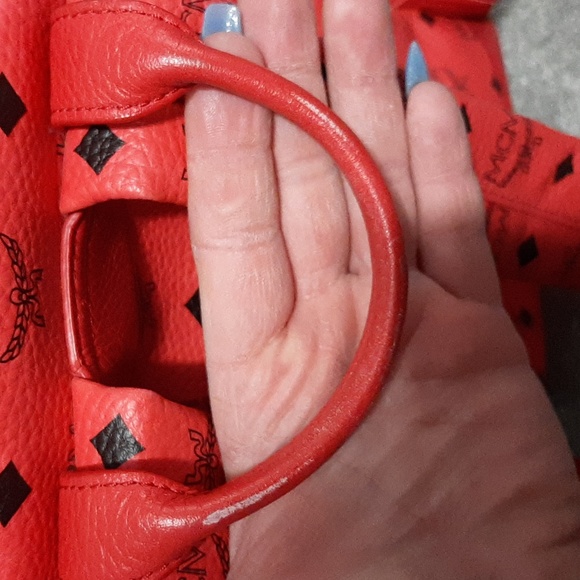 COPY - ⭐Host Pick⭐ Mcm Red Dual Stark Visetos Backpack - Picture 5 of 11